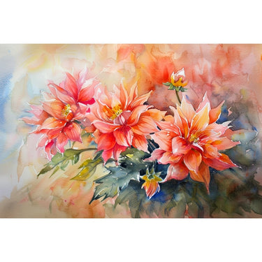 Contemporary Abstract Flower Canvas